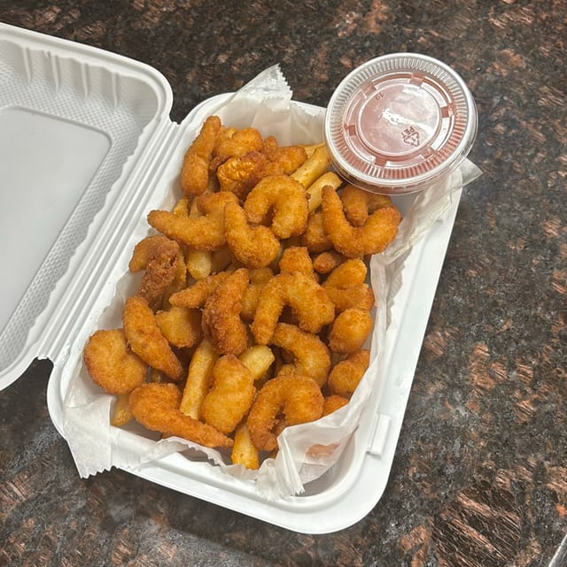 Little Fried Shrimp W/ Fries.
