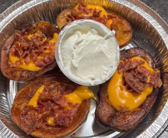 Pot Skins W/Bacon.