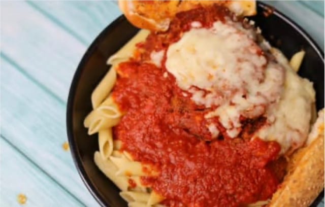 Eggplant Parm Dinner.